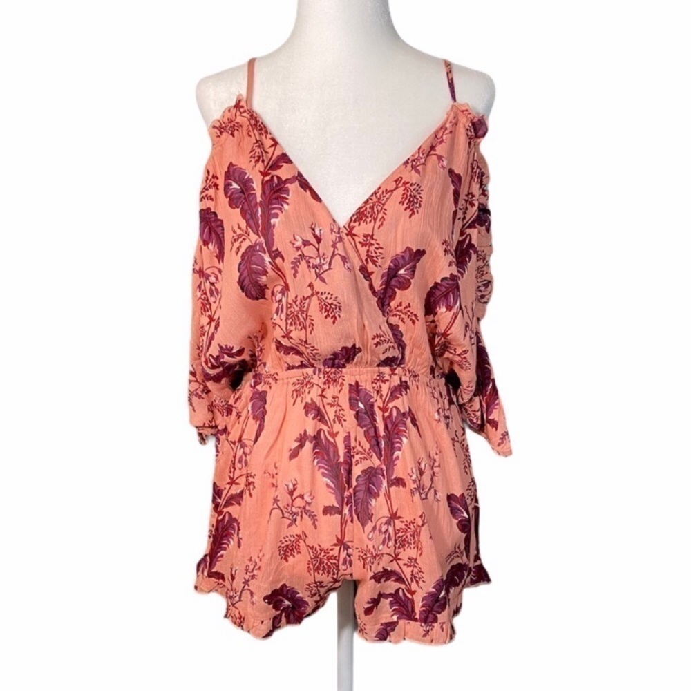 Topshop floral romper size Small